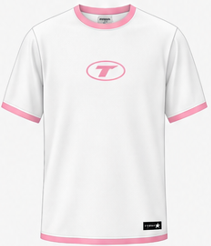 Maillot de sport blanc et rose