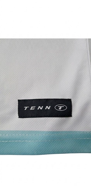 Maillot de sport blanc bleu